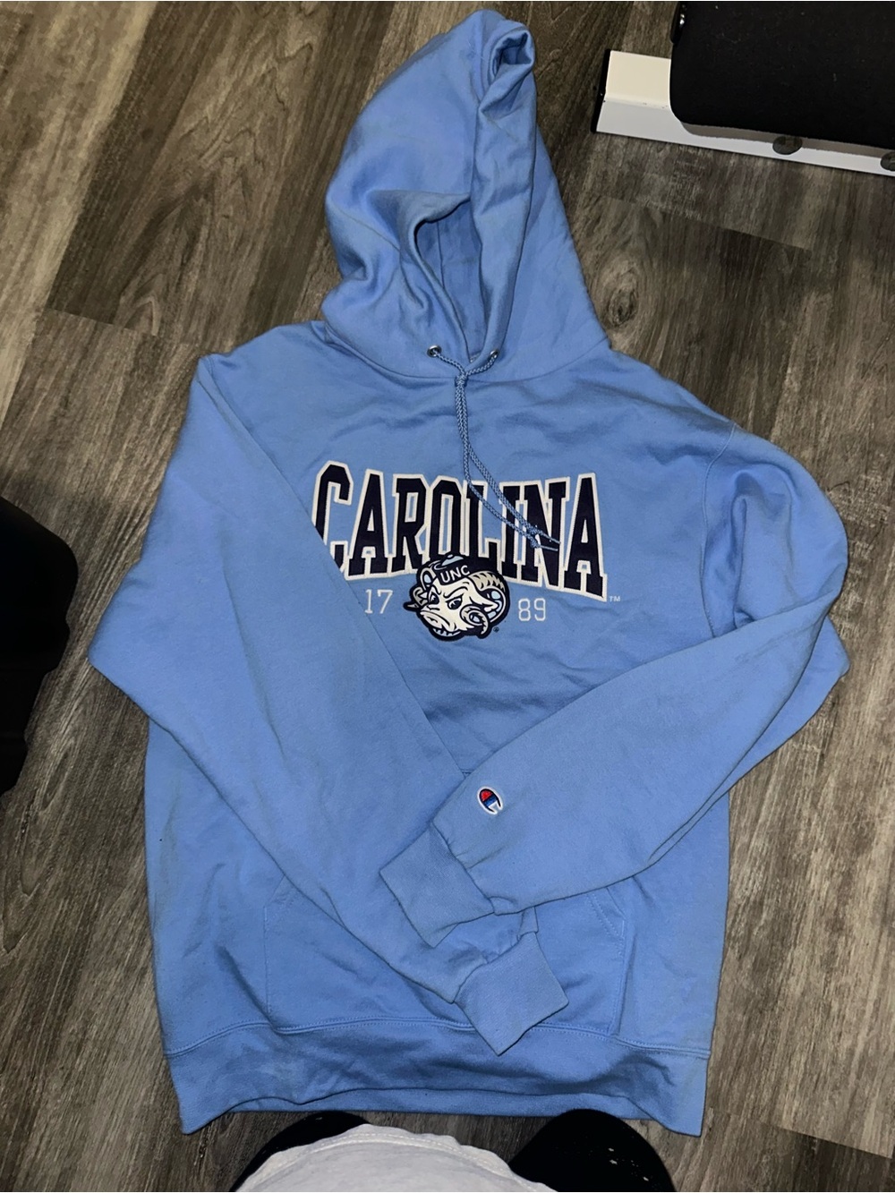 Champion Light Blue Pullover Hoodie - Picture 2 of 3